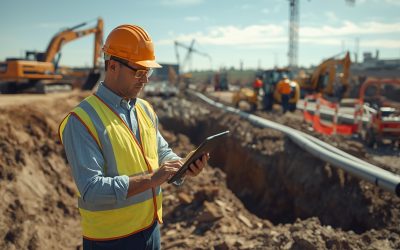 lucid origin active civil construction site project manager in safety vest and hardhat checki 0 lucid origin active civil construction site project manager in safety vest and hardhat checki 0